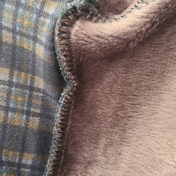 TRÏBE PULL On Check Print Fleece Lined Pants Size S/M NWT - Picture 7 of 8